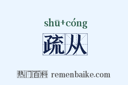 疏从是什么意思的图片